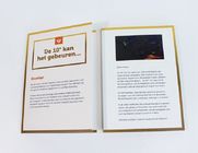 Video IN Klasör 7 inç HD 2GB Çok sayfa iş hediye için el yapımı lcd video broşür kartı