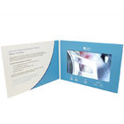 Pazarlama Olaylar için Kitap Şekilli LCD Video Broşür Manyetik Anahtarı