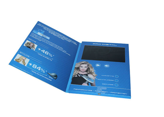 TFT ekran / USB portu, video kartvizit ile Baskı Broşüründe dört renk baskılı Video