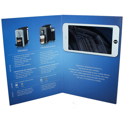 7 Inch LCD Video Greeting Card Custom Fashion Design With A5 Paper Digital Picture Frame